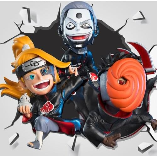 Naruto Akatsuki GK Hidan Deidara Obito Pain Konan Figure Car Decoration Hand-made Scenery Finished Product Toys