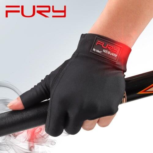 Billiard Gloves Original FURY Gloves Blue/Black Non-slip Lycra Fabric Pool Glove carom Snooker Glove Billiard Accessories