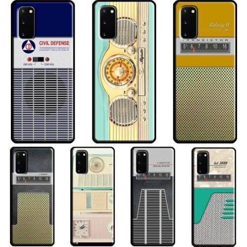 RETRO VINTAGE RADIO Cover For Samsung Galaxy S20 FE S21 Ultra Note 20 Note9 Note10 S8 S9 S10 Plus Phone Case