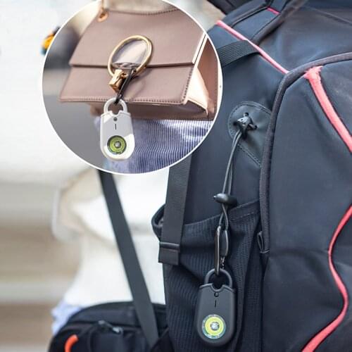 Self Defense Siren 125dB Self-Defense Alarm SOS Alert LED Emergency Device with Carabiner for Women Kid Elderly Keychain Alarm