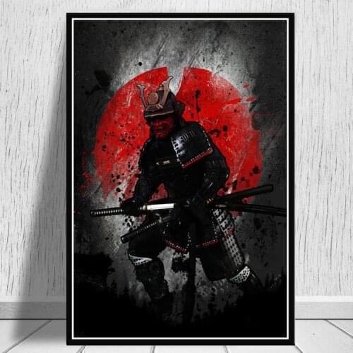 Japanese Ninja Bonsa Bushido Samurai Kanji Canvas Painting Posters And Prints Pictures On The Wall Decoration Home Decor Plakat