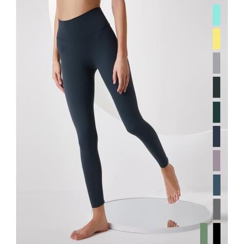 Womens Pants Gym Sport High Waisted Seamless Leggings Yoga Fitness Workout Breathable Lulu Women Clothing Tights Sportswear