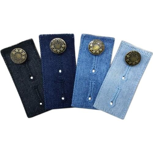 1PC Denim Extenders Elastic Extended Buttons Adjustable Pants DIY Denim Fastener Jeans Waist Clothes Buckle Extension Snap