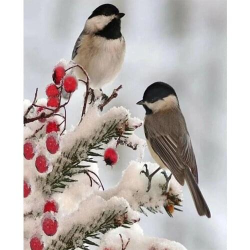 5D Diamond Painting Animals Birds Cross stitch Kit Full Square/Round Diamond Embroidery landscape Mosaic Rhinestone Decor E1596