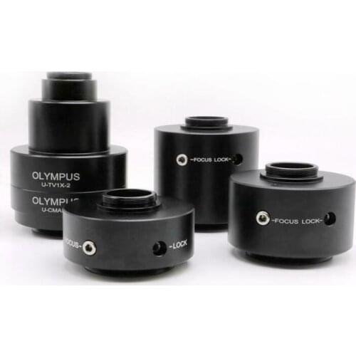 0.5X PARFOCAL ADJUSTABLE C-MOUNT ADAPTER FOR OLYMPUS AX BX CX IX MICROSCOPES