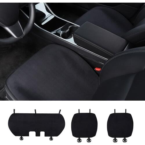 Seat Cushion Flannel Pad Automobiles For Tesla Model 3 2017-2021/model Y Car Seat Cushion Car Interior Accessories Seat Covers