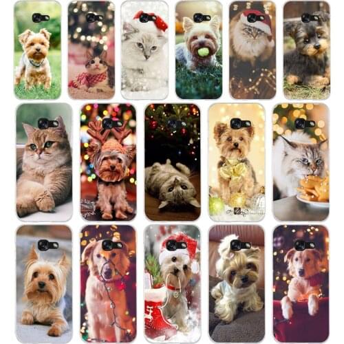 1971096F yorkshire terrier dog puppy Soft Silicone Tpu Cover phone Case for Samsung a3 2016 a5 2017 a6 plus a7 a8 2018 s6 7 8 9