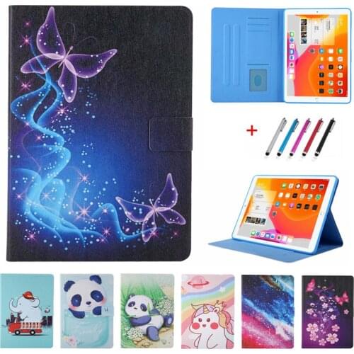 Cover For iPad Pro 2020 Case 11 inch Butterfly Panda PU Leather Wallet Cover Tablet For Funda iPad Pro 11 2020 / 2018 Case Coque