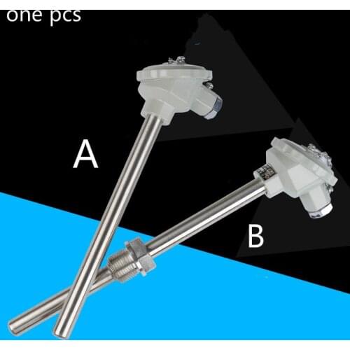 K type PT100 Temperature Sensors Thermocouple Thermowell Temperature Sensor stainless steel tube OD 16mm