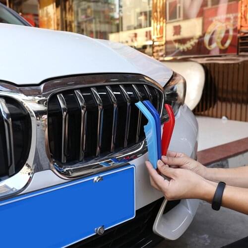 Grille Inserts Parts Car ABS Front Grill Decoration Strips Colourful Trim for BMW G20 3 Series 2019 2020 Year Accessories