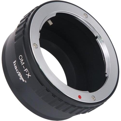 Haoge Manual Lens Mount Adapter for Olympus OM Lens to Fujifilm Fuji X FX mount Camera