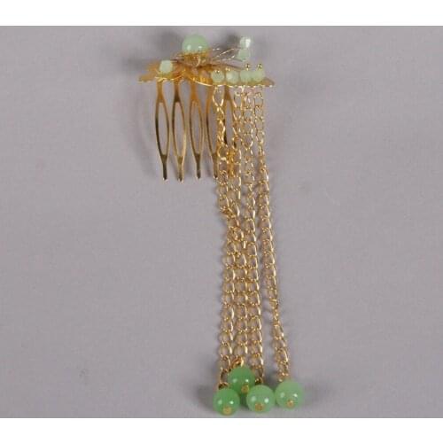 [wamami] 699# Golden&Green Classical Hairpin/Stick/Pin For 1/3 SD AOD DZ BJD Dollfie