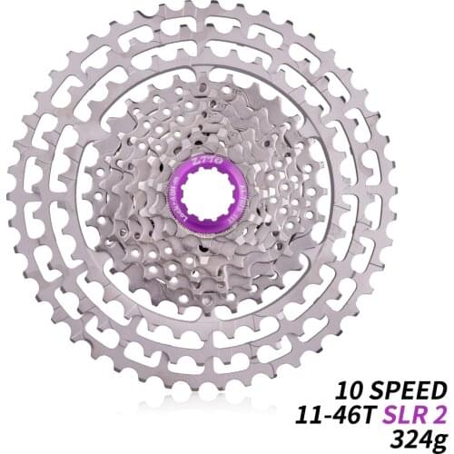 MTB 10 Speed 11-46T SLR 2 Bicycle Cassette HG Compatible 10s Hollow Freewheel 46T CNC 10v k7 For MTB XX X0 X9 X7 M610 M781 M786