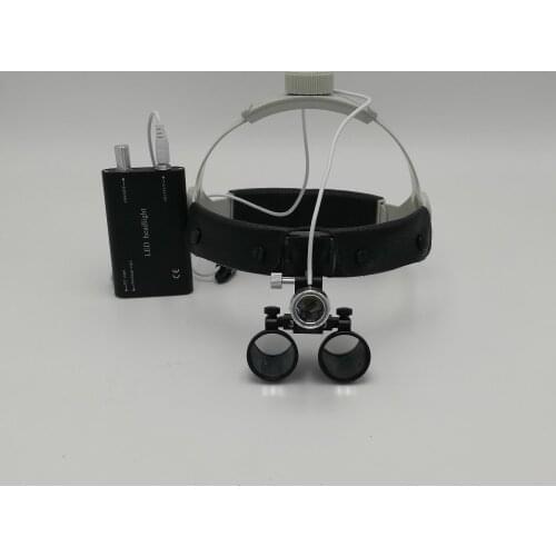 NEW Good Quality 3.5X times enlarge easy wearing surgery operation surgical Magnifier Dental Loupe with LED light