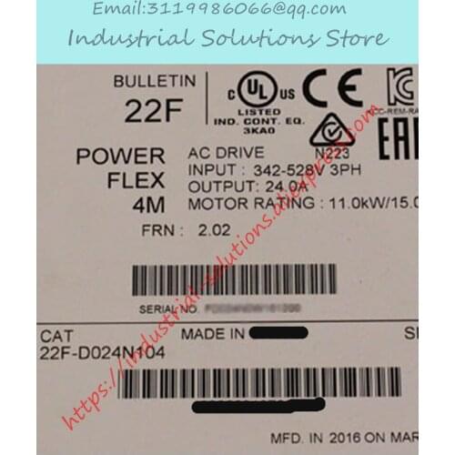 New 22F-D024N104 22F-DO24N1O4 Industrial Control Frequency Converter