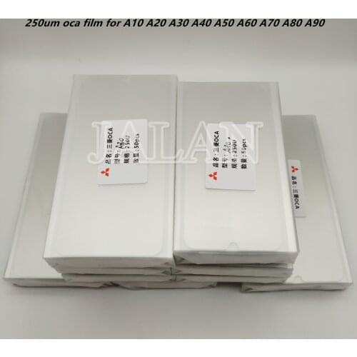 OCA film 250um For Samsung A10 A20 A30 A40 A50 A60 A70 A80 A90 Mitsubishi LCD display screen glass laminating OCA glue adhesive