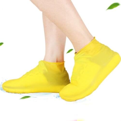 Anti-slip Latex Shoe Cover Reusable Waterproof Rain Boot Unisex Overshoes Shoes Protectors Rainy Days Accessories SDF-SHIP
