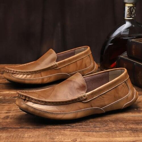 Men Cow Leather Sandals Outdoor 2021 Summer Handmade Men Shoes Men Breathable Casual Shoes Footwear Walking Sandals