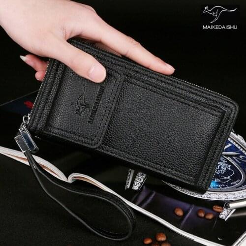 Yesetn Bag 110819 mens wallet multi function zipper hand bag card bag purse