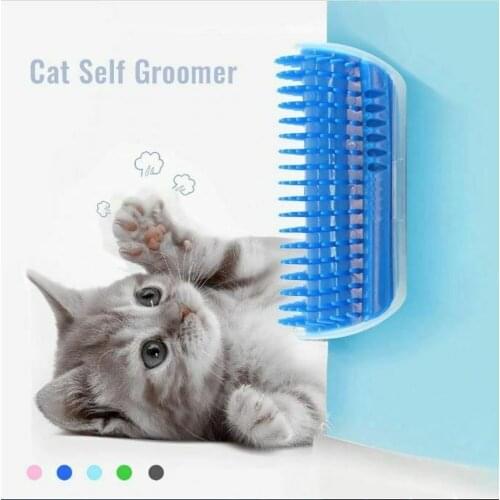 Corner pet comb roll comb play cat toy plastic bristles arch massager scratch