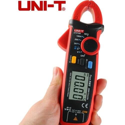 UNI T UT210E TRUE RMS Digital Clamp Meter AC DC Multimeter Auto range Current Clamp Pincers Voltmeter Ammeter Ohmmeter VFC NCV