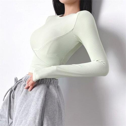 Women Long Sleeve Yoga Shirts Sport Top Fitness Yoga Top Gym Top Sports Wear Gym Femme Jersey Mujer Running T Shirt