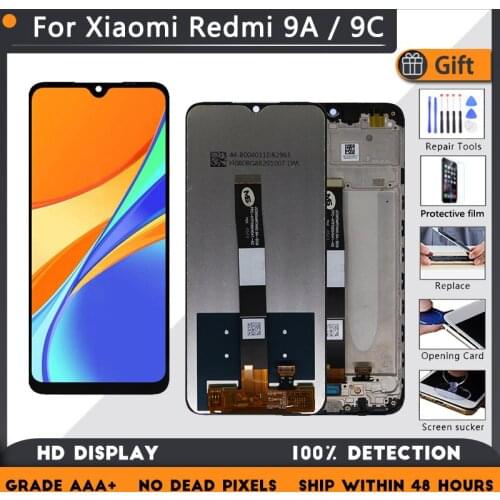 For Xiaomi Redmi 9A/ 9C LCD Display Screen Touch Digitizer Assembly LCD Display 10 Point Touch Repair Parts