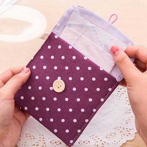1PC High quality Female Hygiene Sanitary Napkins Package Girls Female Pouch Case Bag Package Storage Small
