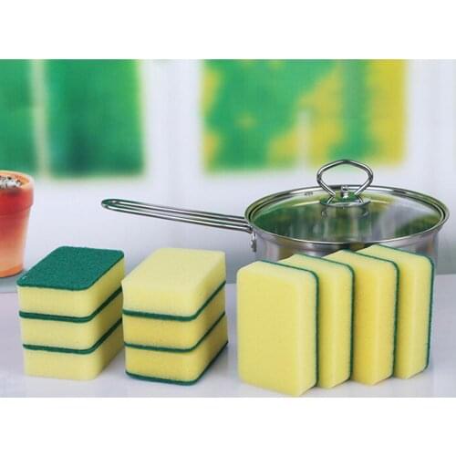 10/20Pcs Household Kitchen Sponge Brush Scouring Pads Magic Sponge Dish Cleaning Sponge Scrubbing Cleaning Pads Cleaning Tools