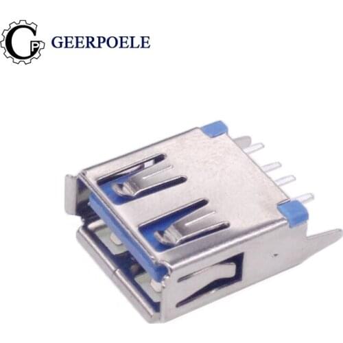 10 pcs/lot usb 4p Jack 30V 1.5A Pcb Connector Female Port Tail Socket Electric Terminals