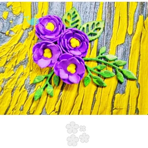 4Pcs Flowers dies Craft Metal Cutting Dies cut die Cute Template Scrapbooking Paper Cards Craft Embossing Knife Die Cuts 2020