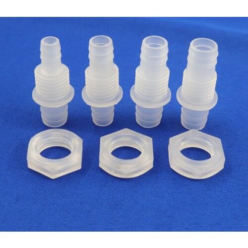 5~100pcs M14 M16 Hex Nut To 8~12mm PP Garden Pipe Fittings Pagoda Connectors Aquarium Fish Tank Adapter Air Pump Hose Joints