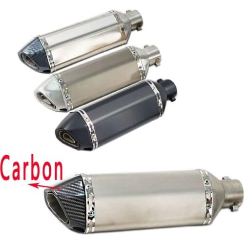51MM Exhaust Motorcycle Universal Escape Muffler For benelli trk 502x ducati monster 696 ninja 400 aprilia rs 125 crf 230