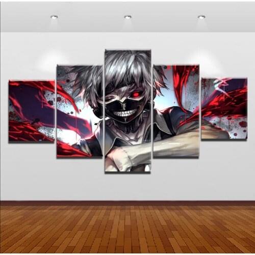 5D Diamond Painting Tokyo Ghoul Ken Kaneki Mask Anime DIY diamond Embroidery Cross Stitch Rhinestone Mosaic Painting Home Decor