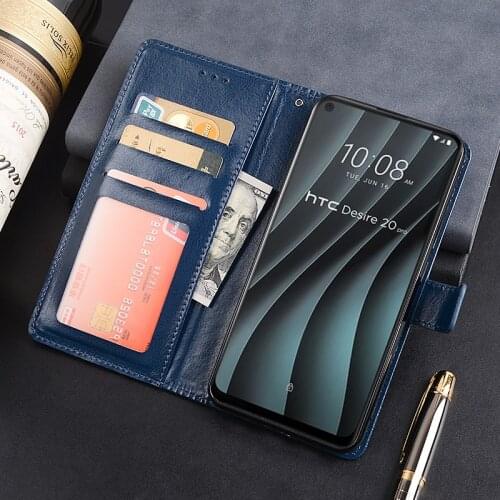 Flip Wallet Case For HTC Desire 20 Pro Leather Cover For HTC Desire 20 Pro Phone Case Funda Capa Coque