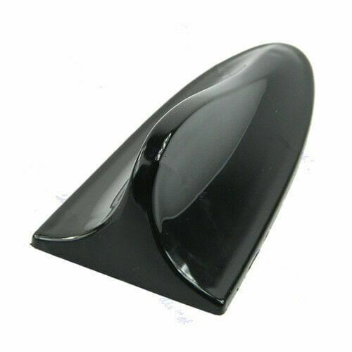 Black Universal ABS Car Shark Fin Roof Decorative Decorate Antenna Aerial Decor Without Receiving Function