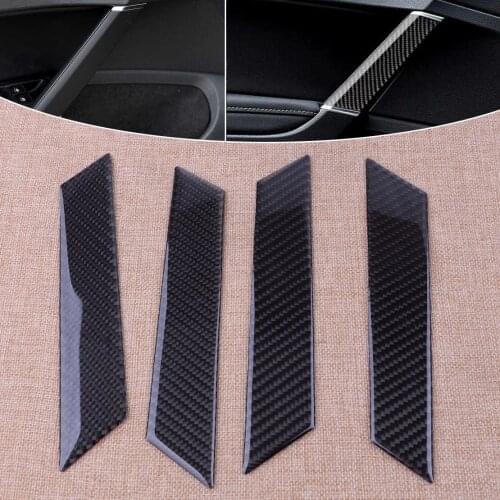 DWCX 4Pcs Car-styling Carbon Fiber Style Interior Door Handle Decoration Cover Trim Fit For VW Volkswagen Golf MK7 MK7.5 2018