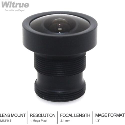 HD CCTV lens 2.1mm M12*0.5 mount 1/3 F2.0 150 degree for Video Surveillance IP Camera