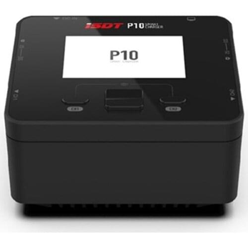 ISDT P10 250W X2 10AX2 DC Dual Channel Smart Charger 400W/16A Balance charger for 1-6S LiFe LiIon LiPo LiHv Battery rc car parts