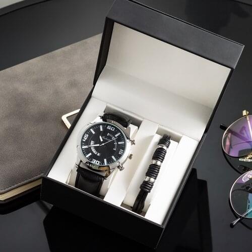 JESOU Men's Watch With Leather Strap