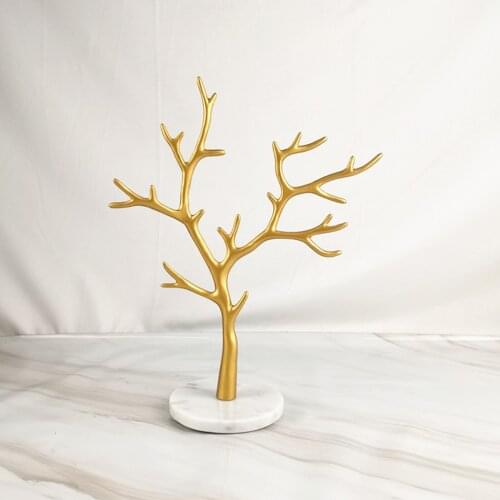 Creative Jewelry Tree Stand Necklace Earring Hanging Holder Show Rack Tray