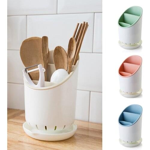 Kitchen Storage Holder Chopstick Rack Spoon Shelf Household Knife Rack Plastic Drain Shelf Kitchen Storage Shelf