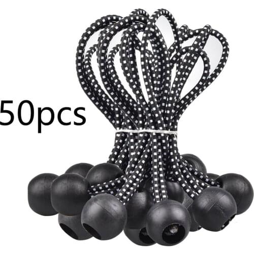 Outdoor Tent Canopy Oxford Rope Strapping Elastic Ball Rubber Band Rainproof Tarpaulin Accessories Fixed Ball Clip