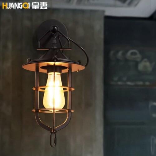 Nordice wall lamp abajur iron bedside aisle dining room wall lights for home