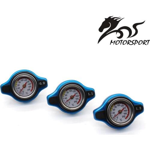 NEW Utility Small Head safe Thermo Radiator Cap Tank Cover With Temperature Gauge Universal Fitment[0.9bar/1.1bar/1.3bar]