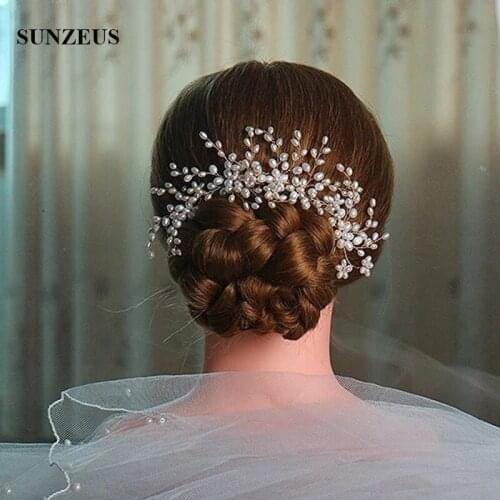 2019 New Pearls Bridal Comb Silver/ Gold Hair Pins Wedding Accessory Hair Comb Marriage SQ0249