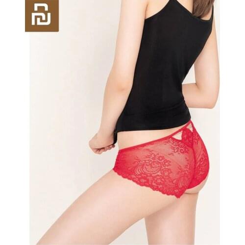 New Xiaomi Youpin Instant me ladies mid-rise romantic lace bag hip underwear French lace comfortable and fit shaping the waist
