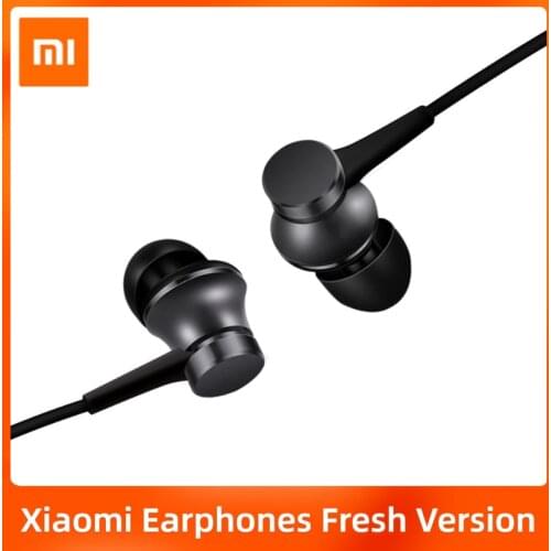 Original Xiaomi Earphone In-ear Headphones Piston Fresh Version Earphones Colorful Headset with Mic For Mobile Phone MP4 MP3 PC