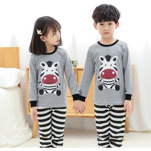 Kids Clothes Animal Cartoon Pajamas Sets For Girls Boys Childrens Pajamas Suit Baby Girl Clothes Pyjamas Kids Pijamas Infantil