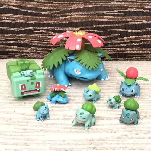 Pokemon Bulbasaur Venusaur Ivysaur Cute Action Figure Ornament Model Toys